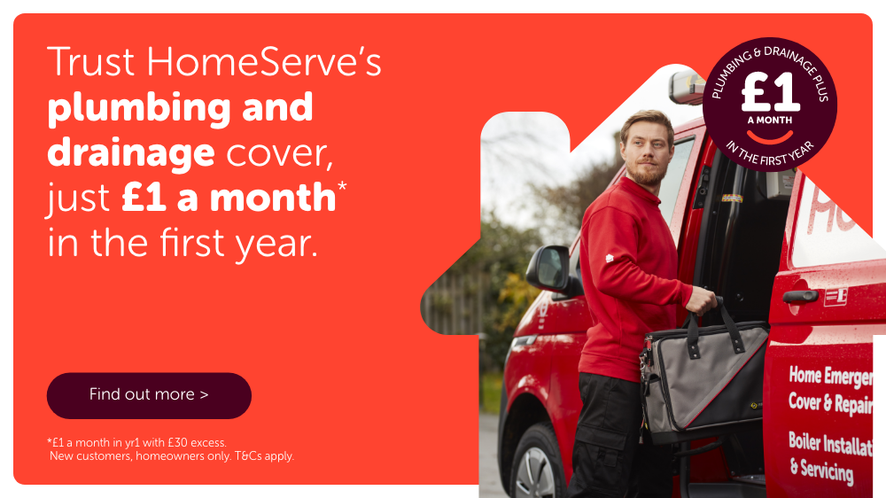 HomeServe £1 a month plumbing and drainage cover